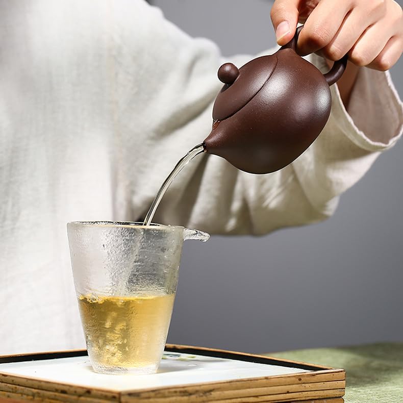Yxhupot Teekanne, 175 ml, chinesische Yixing-Teekanne, Xishi Zisha Clay, natürlicher Schlamm Loch mi