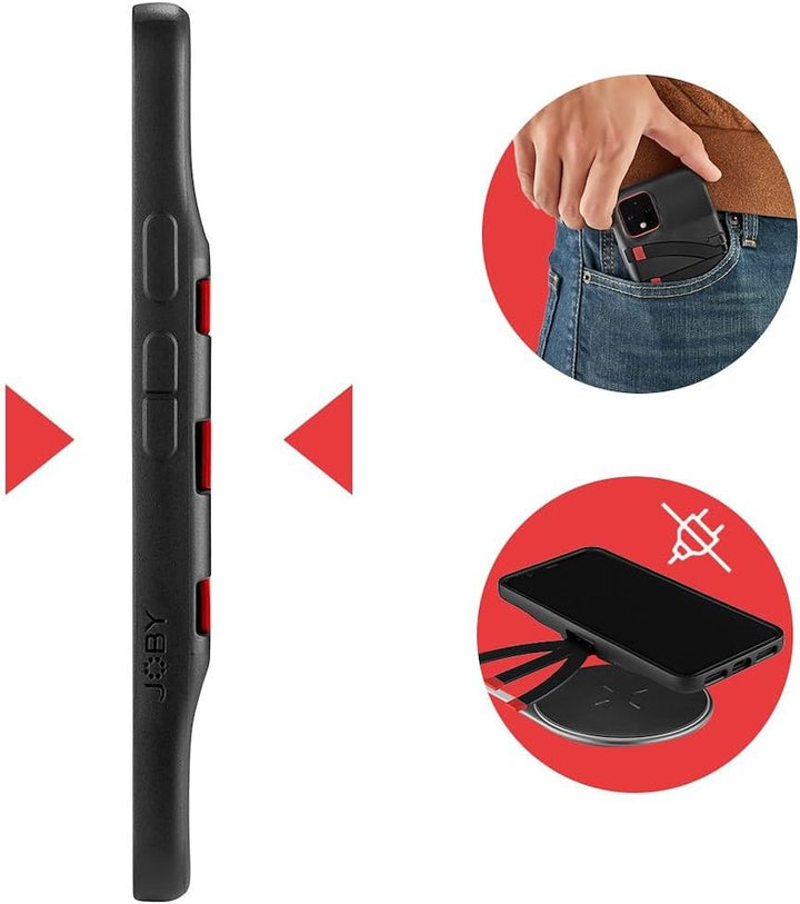 JOBY JB01649-BWW Standpoint Smartphone-Hülle für Google Pixel 4 XL - Schutzhülle, eingebaute Alumini
