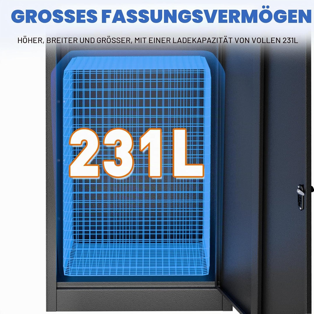 Briefkasten Paketbox für den Aussenbereich, extra grosse Paketboxen mit sicherer Lagerung, wasserdic