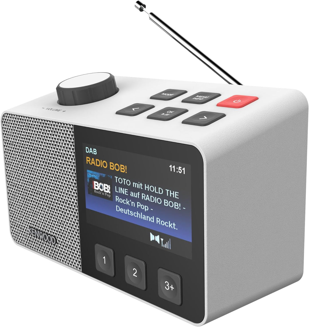 Kenwood CR-M70DAB DAB+/FM Radio mit ASA, 4,3" IPS Display, Bluetooth 5.3, Dual Alarm & Sleep, USB MP