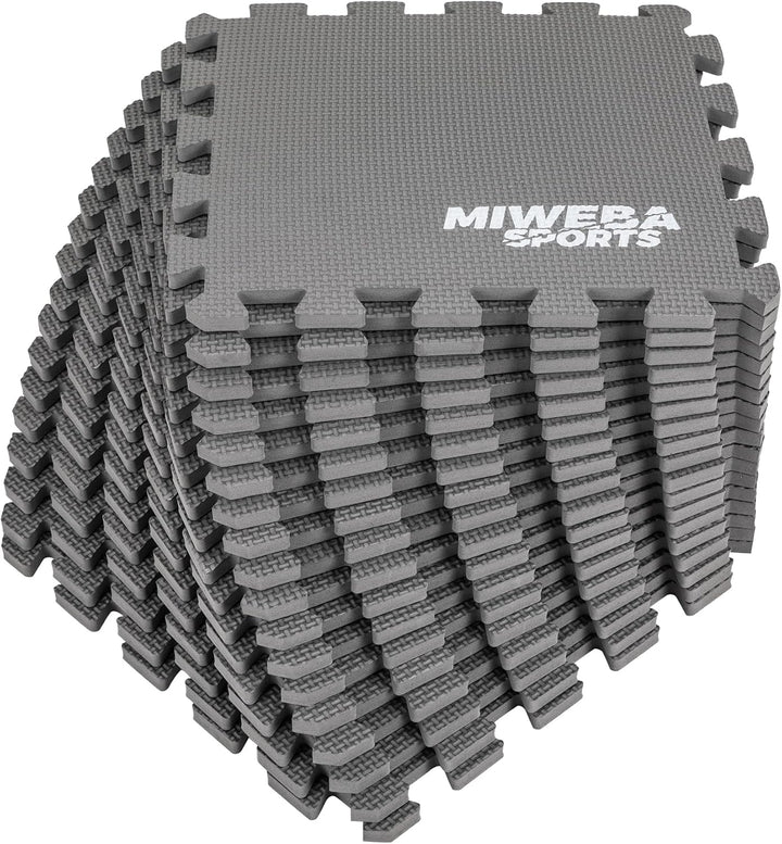 Miweba Sports Bodenschutzmatte BS50 | 8-teilig 1,7 m² - Yogamatte Gymnastikmatte Puzzlematte Fitness