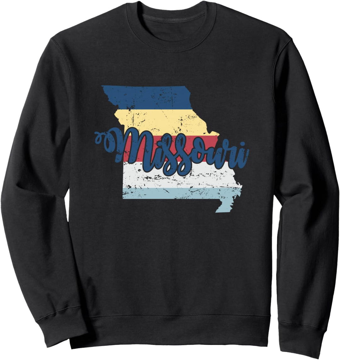 Missouri Amerikanische Staatsumrisskarte USA Sweatshirt