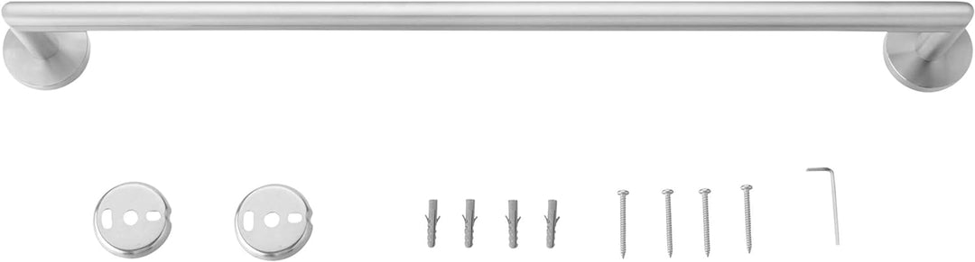 Ambrosya - Handtuchhalter zum Bohren - Badetuchhalter Handtuchstange Handtuch Haken Halter Wand Bad