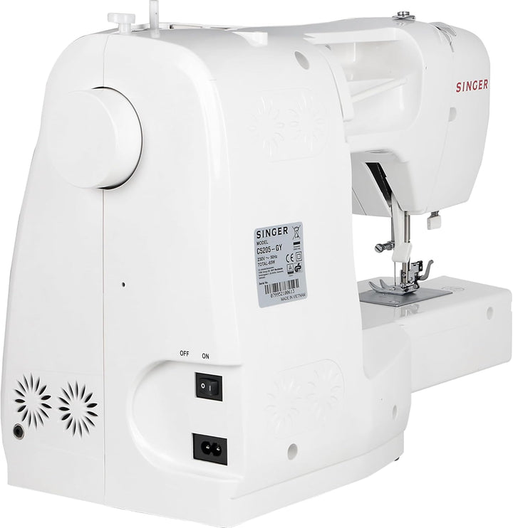 Singer C5205 Nähmaschine, weiss/grau Weiss, Grau, Weiss, Grau