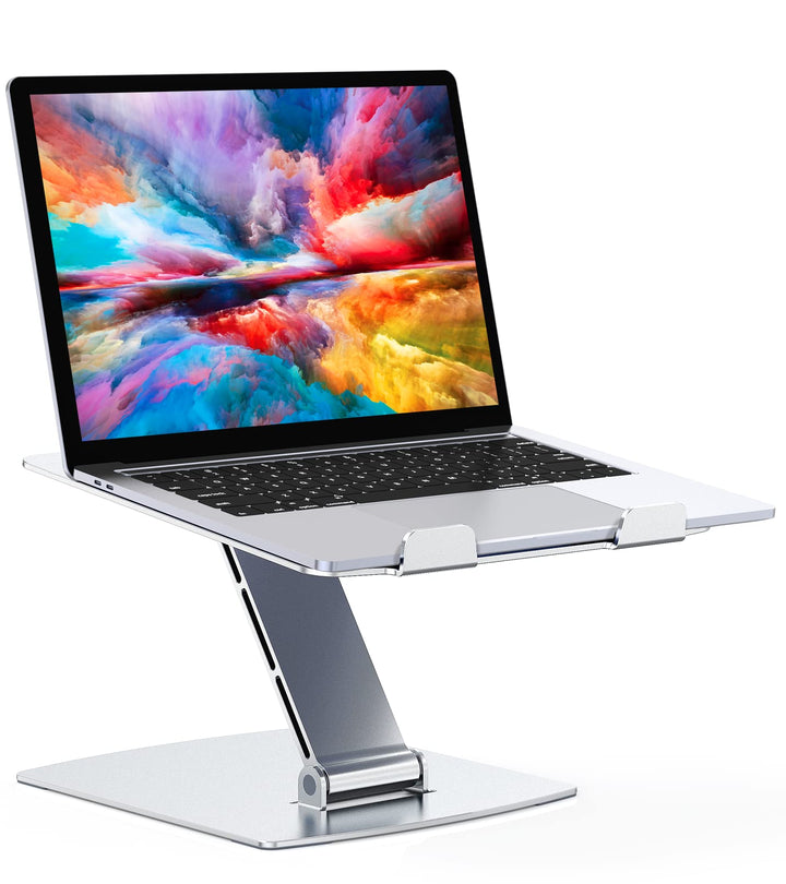 Glangeh Laptop Ständer Höhenverstellbar, Ergonomischer, Tragbarer Notebook Ständer für Schreibtisch,