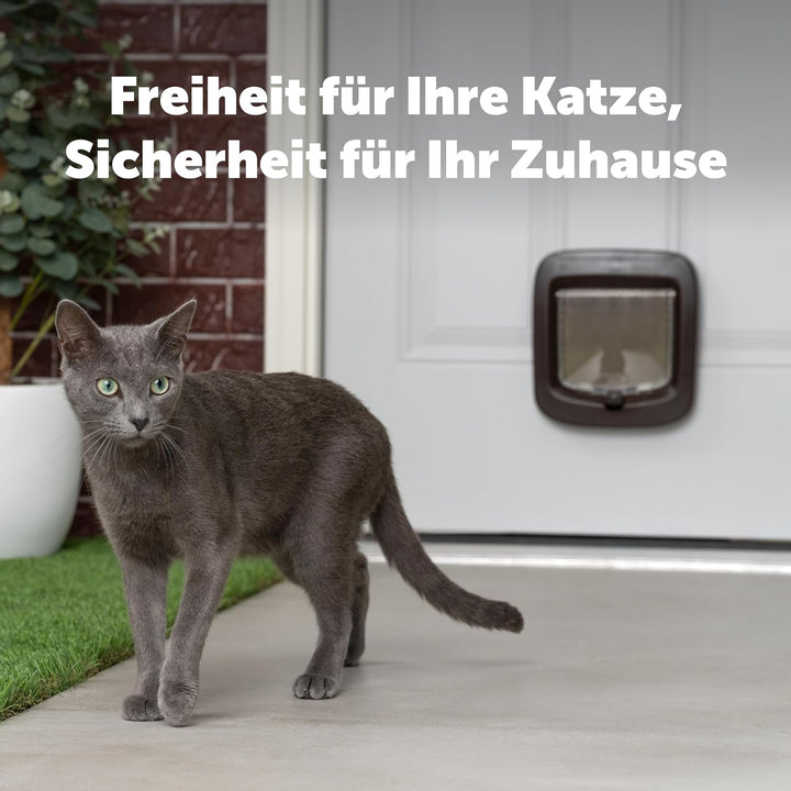PetSafe Mikrochip-aktivierte Katzenklappe, exklusiver Einstieg, einfache Installation, manuelle 4-We