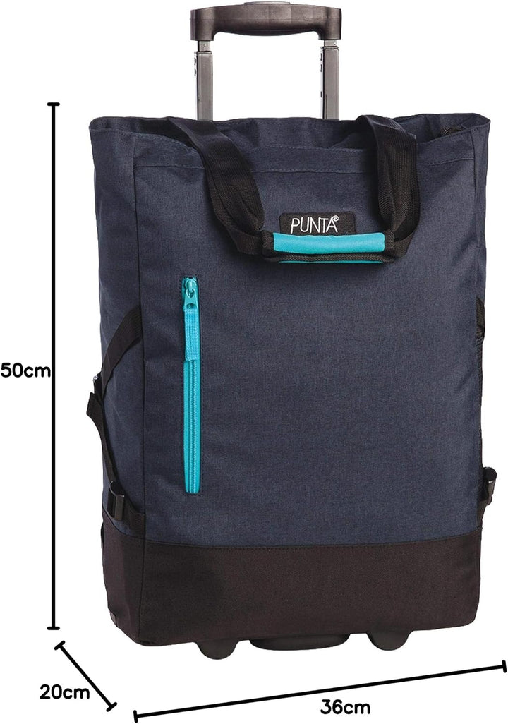 Punta Shopping Roller, dunkelblau, 36x50x20cm 36x50x20cm Dunkelblau