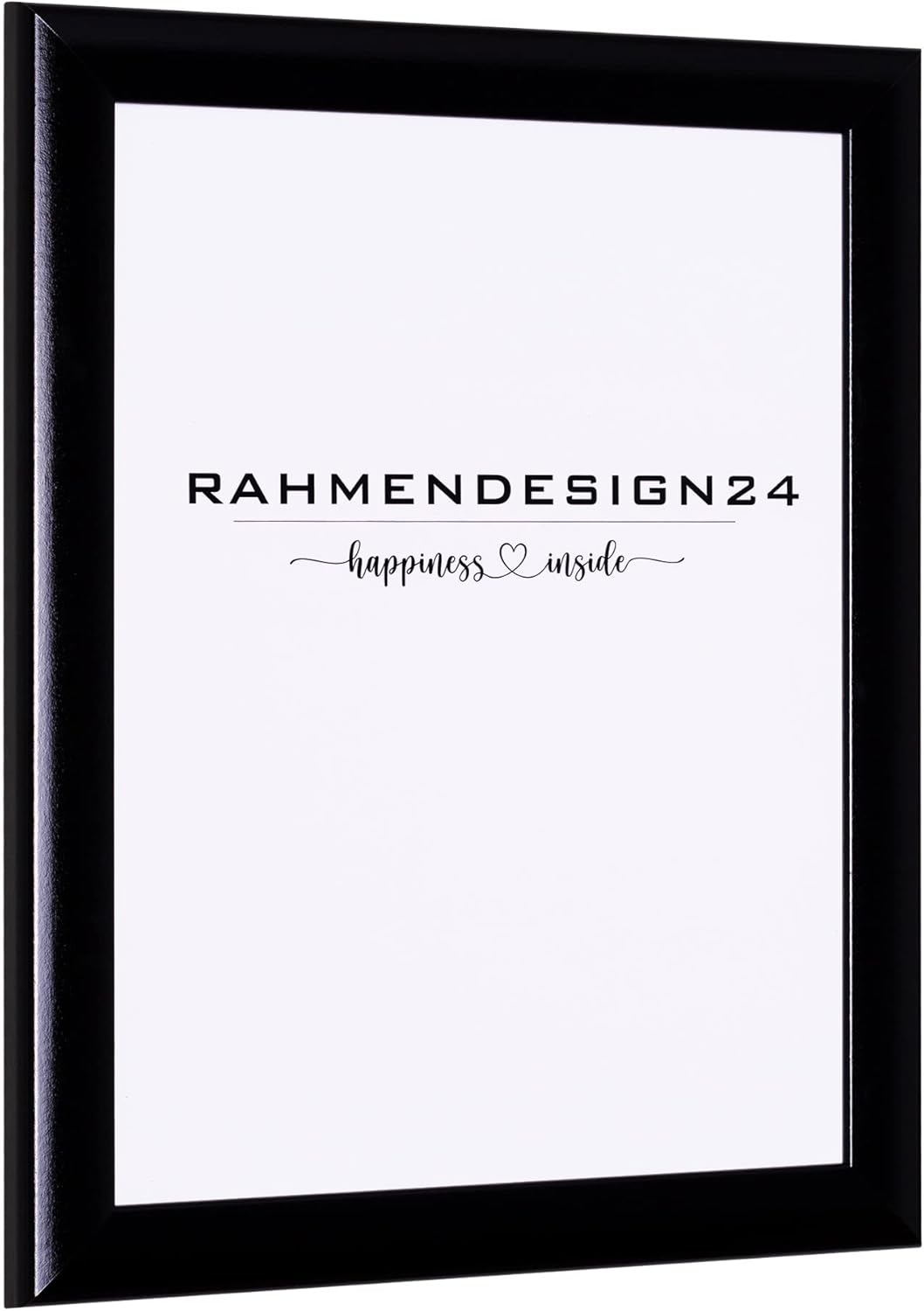 Rahmendesign24 Bilderrahmen Fiona 40x80 Schwarz (Hochglanz) Fotorahmen, Wechselrahmen, Posterrahmen,