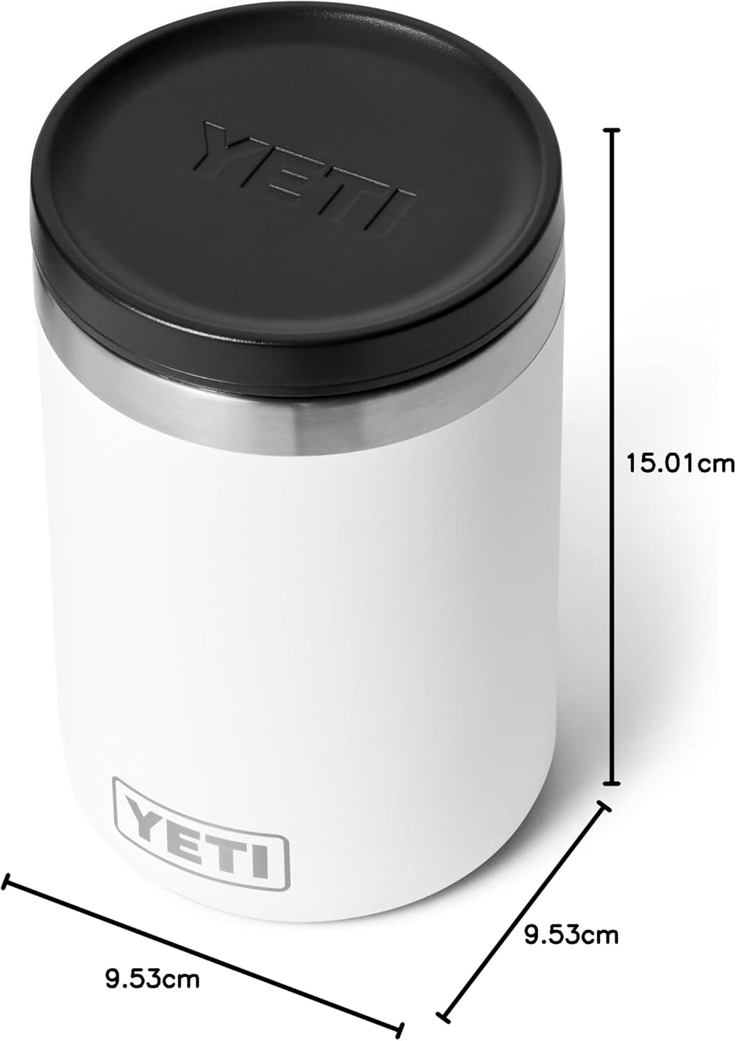 YETI Rambler Isolierter Essensbehälte, White, 16 oz (473 ml), White