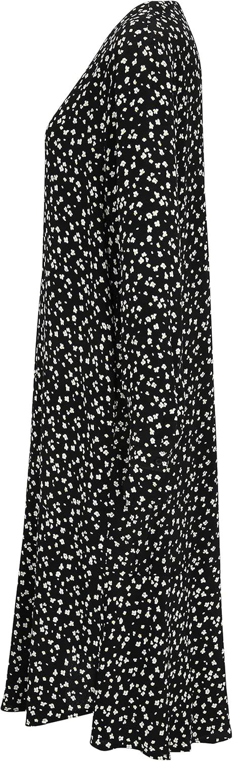 Tamaris Damen ANGERS AOP Cleanes Trapez Kleid 38 Black Beauty Flower Aop, 38 Black Beauty Flower Aop