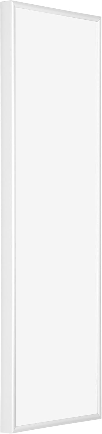 yd. Your Decoration - Bilderrahmen 20x60 cm - Weiss Hochglanz - Bilderrahmen aus Aluminium mit Acryl