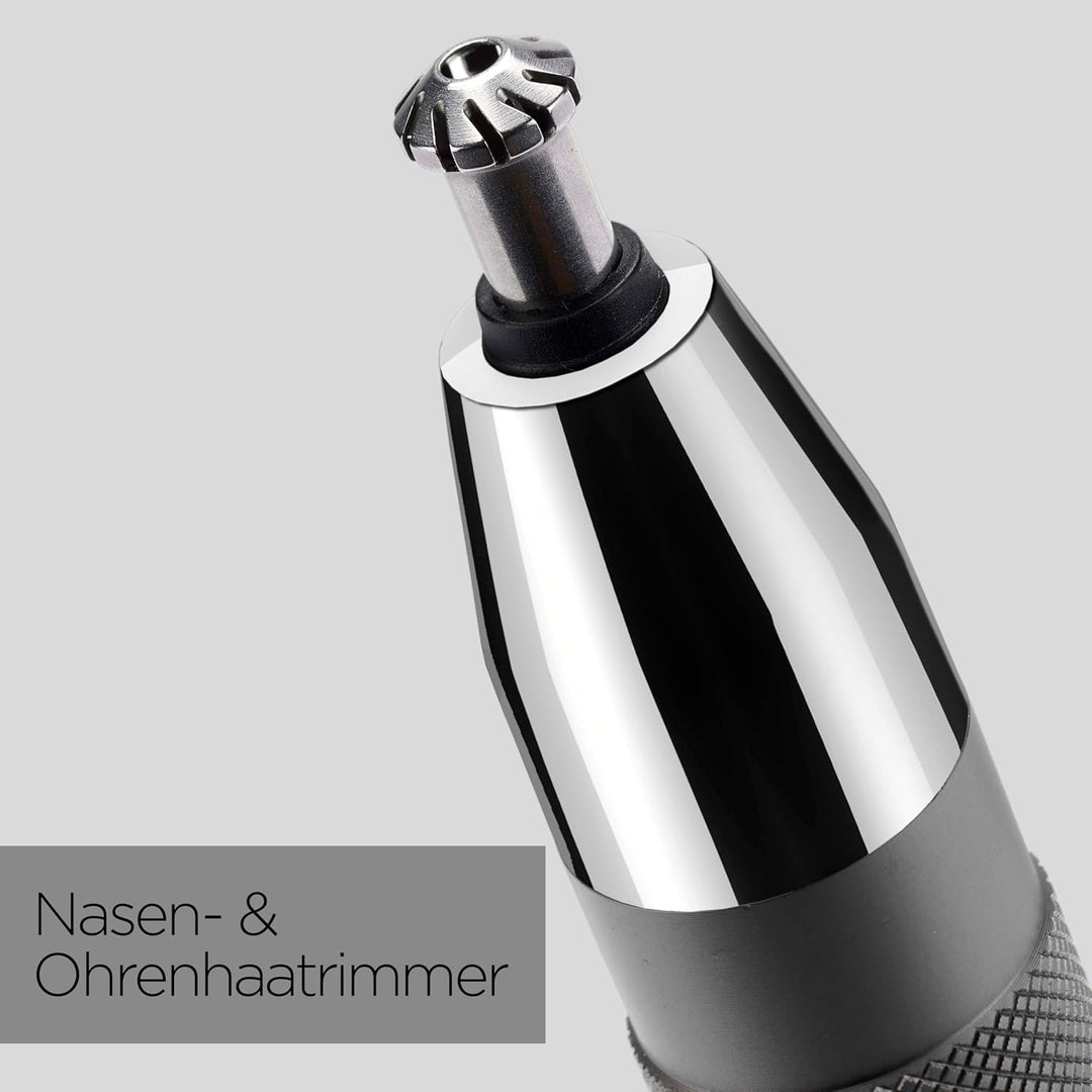 BaByliss Super-X Metal Nasen-, Ohren- & Augenbrauentrimmer, 3-in-1 Detailtrimmer, Nasenhaartrimmer,