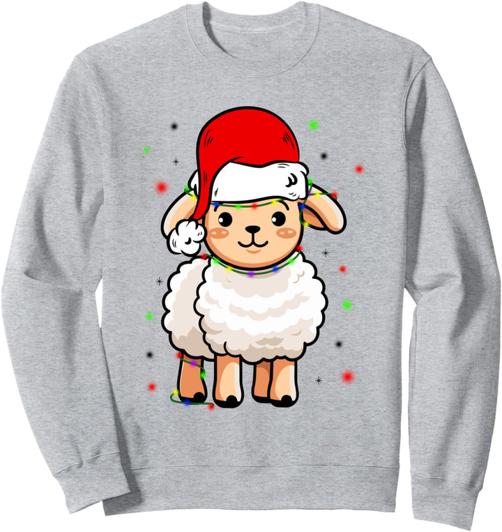 Schaf Rentier Weihnachtsmann Weihnachten Familie X-Mas Hässl Sweatshirt