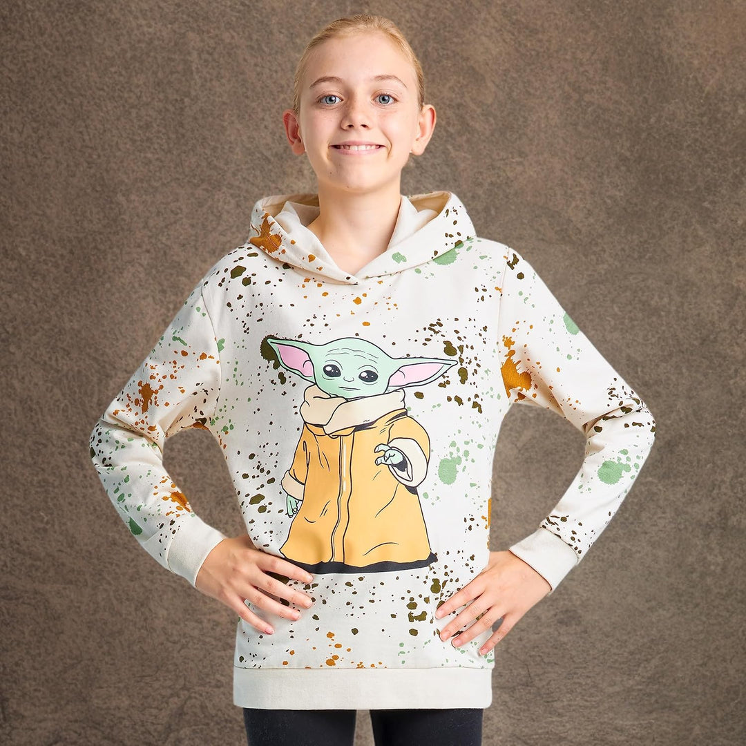 Disney Hoodie für Mädchen, Coole Pullover für Kinder und Jugendliche - Mädchen Geschenke Creme Baby