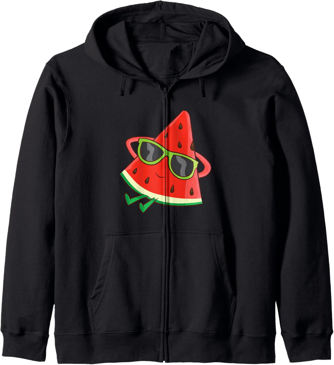 Melone Sommer Frucht Sonnenbrille auf Wassermelone Kapuzenjacke