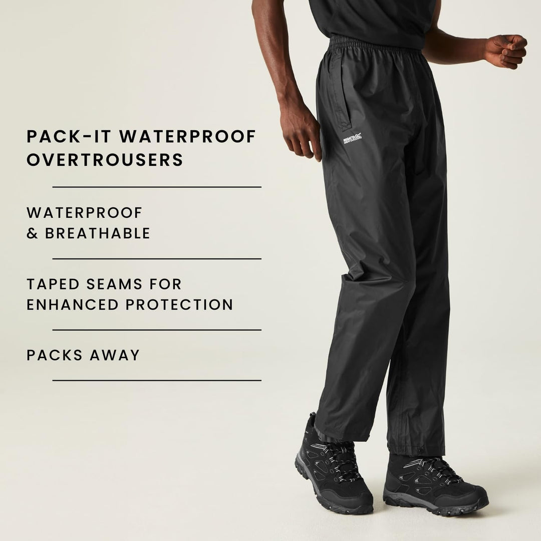 Regatta Herren Hose Pack It O/TRS XL Schwarz, XL Schwarz