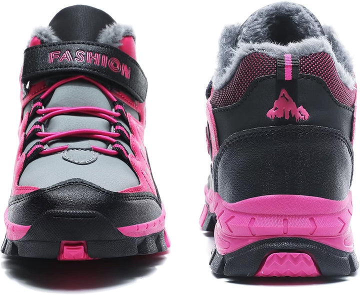ZYLDK Kinder Winterschuhe Warm Gefütterte Winterboots Jungen Mädchen Trekkingschuhe Schneestiefel Ba