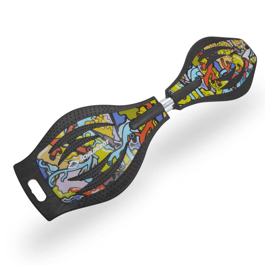 Schildkröt Waveboard Good Vibes, leichtes und wendiges Casterboard, grosses Deck mit Anti-Rutsch Nop