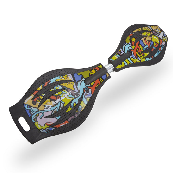 Schildkröt Waveboard Good Vibes, leichtes und wendiges Casterboard, grosses Deck mit Anti-Rutsch Nop