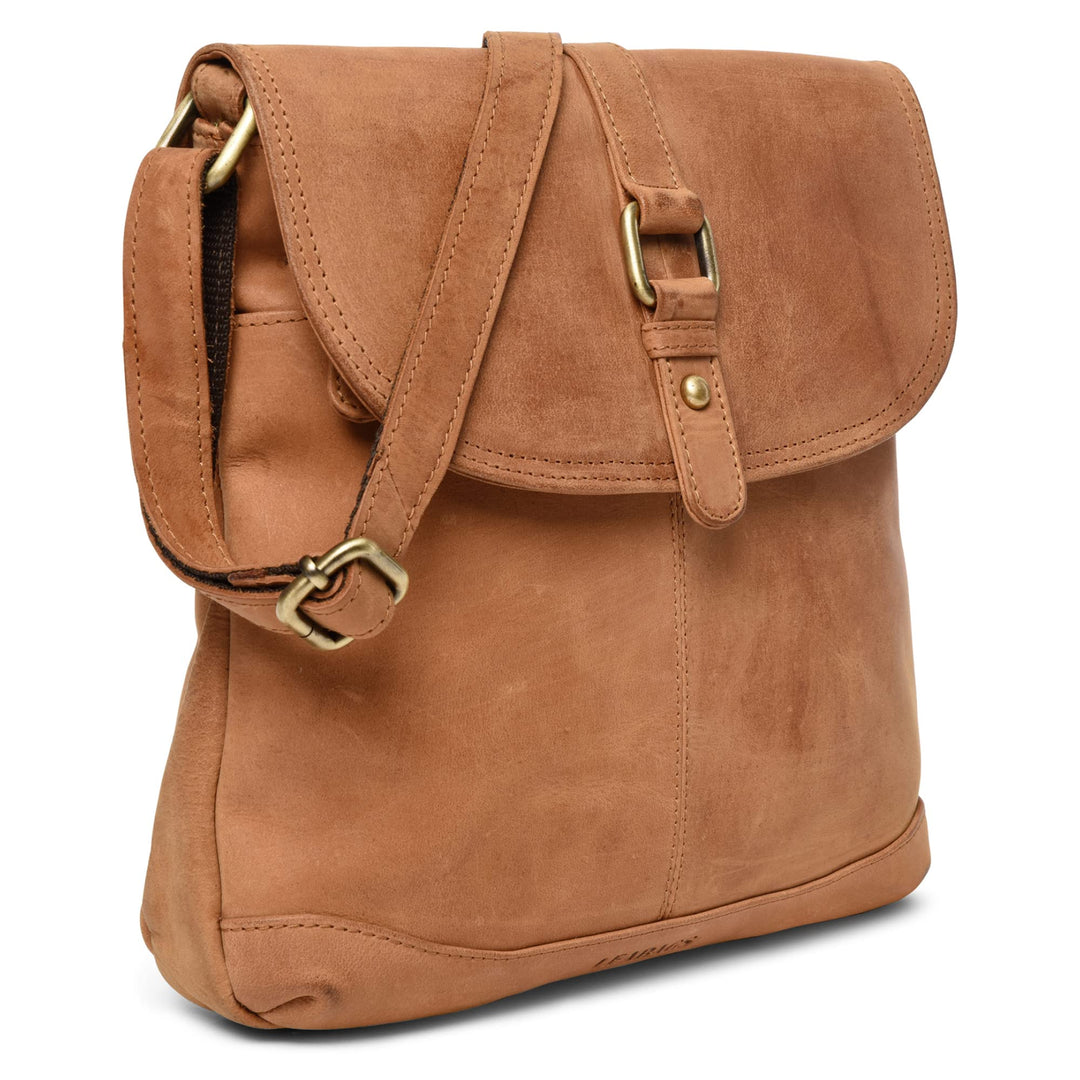 LEABAGS Leder Handtasche Damen I Premium Echtleder Umhängetasche I Damen Schultertasche I Damentasch