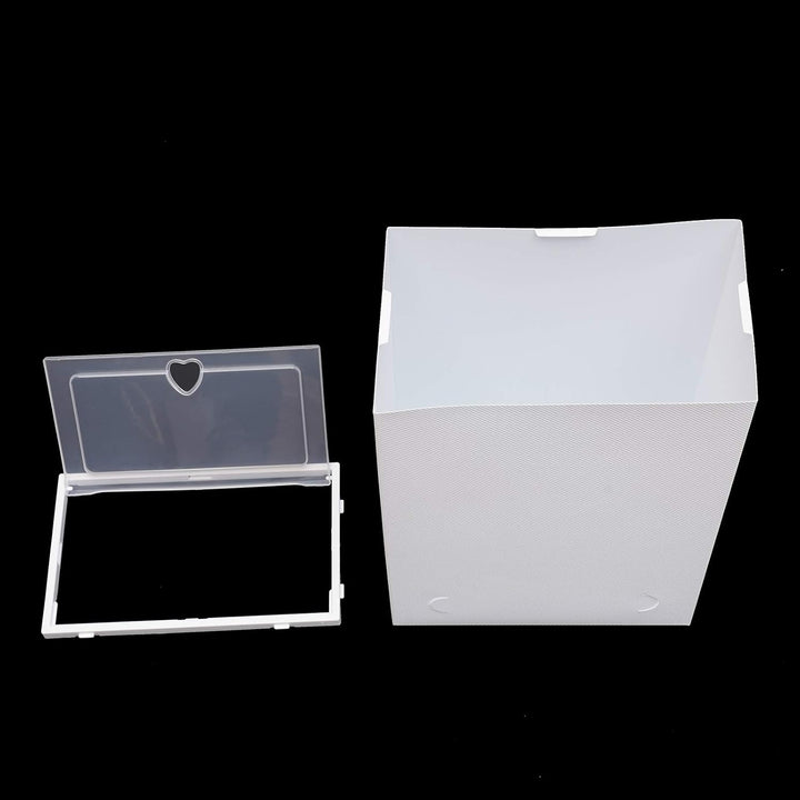Grosses 20er Pack Schuhkarton Klare Schuhaufbewahrungsboxen Plastik Stapelbar Platzsparend Faltbar S
