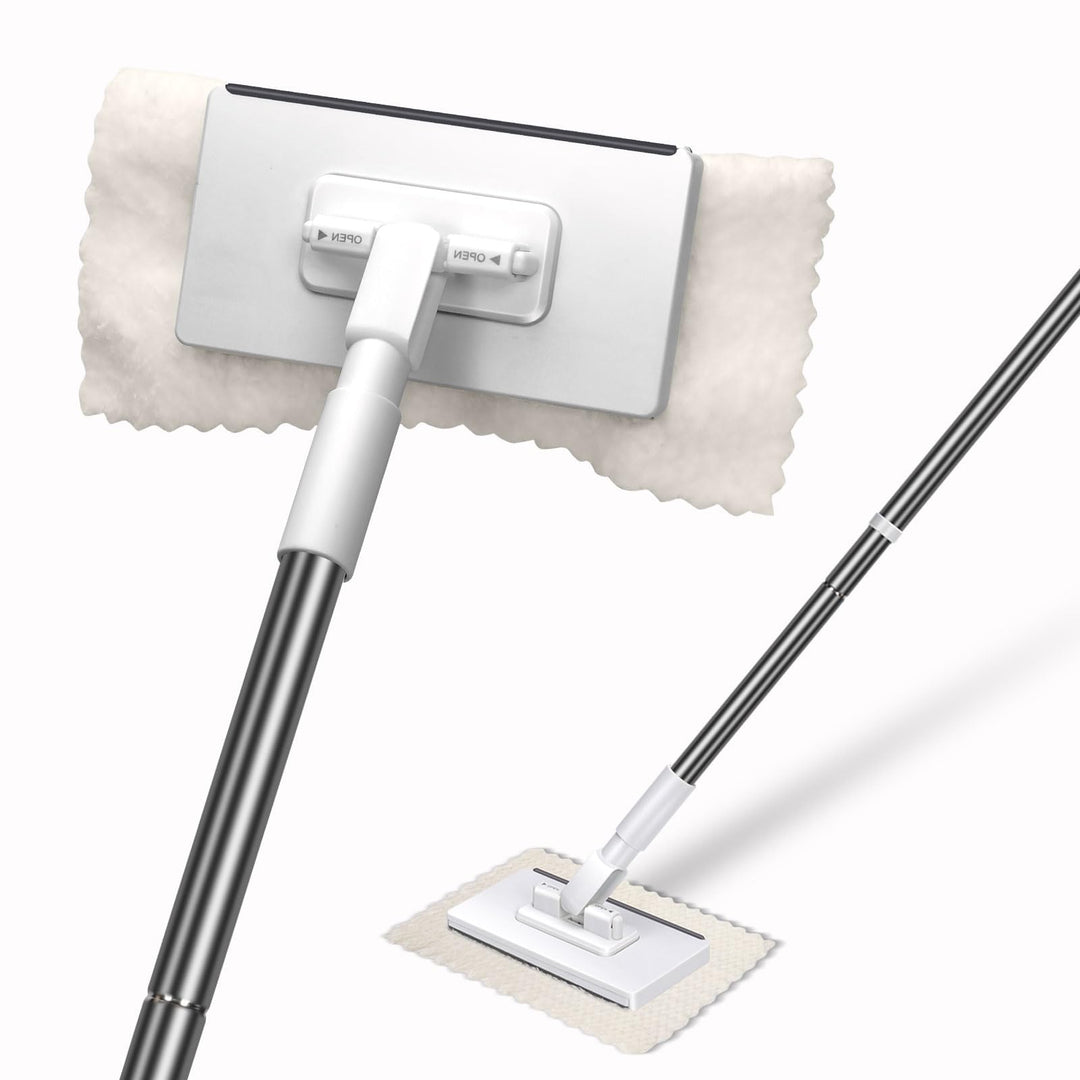 Masthome Wischmopp mit Druck-Klemm-System, Zero Touch EIN-Knopf-Wechsel Wischmopp, Bodenwischer mit