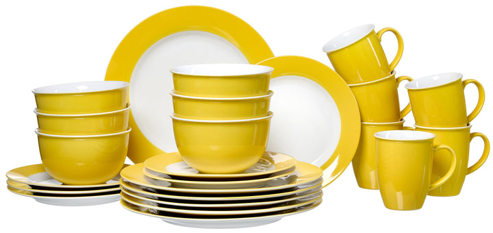 Kombiset Doppio, 24-teilig, Gelb Gelb Kombiset, Gelb Kombiset