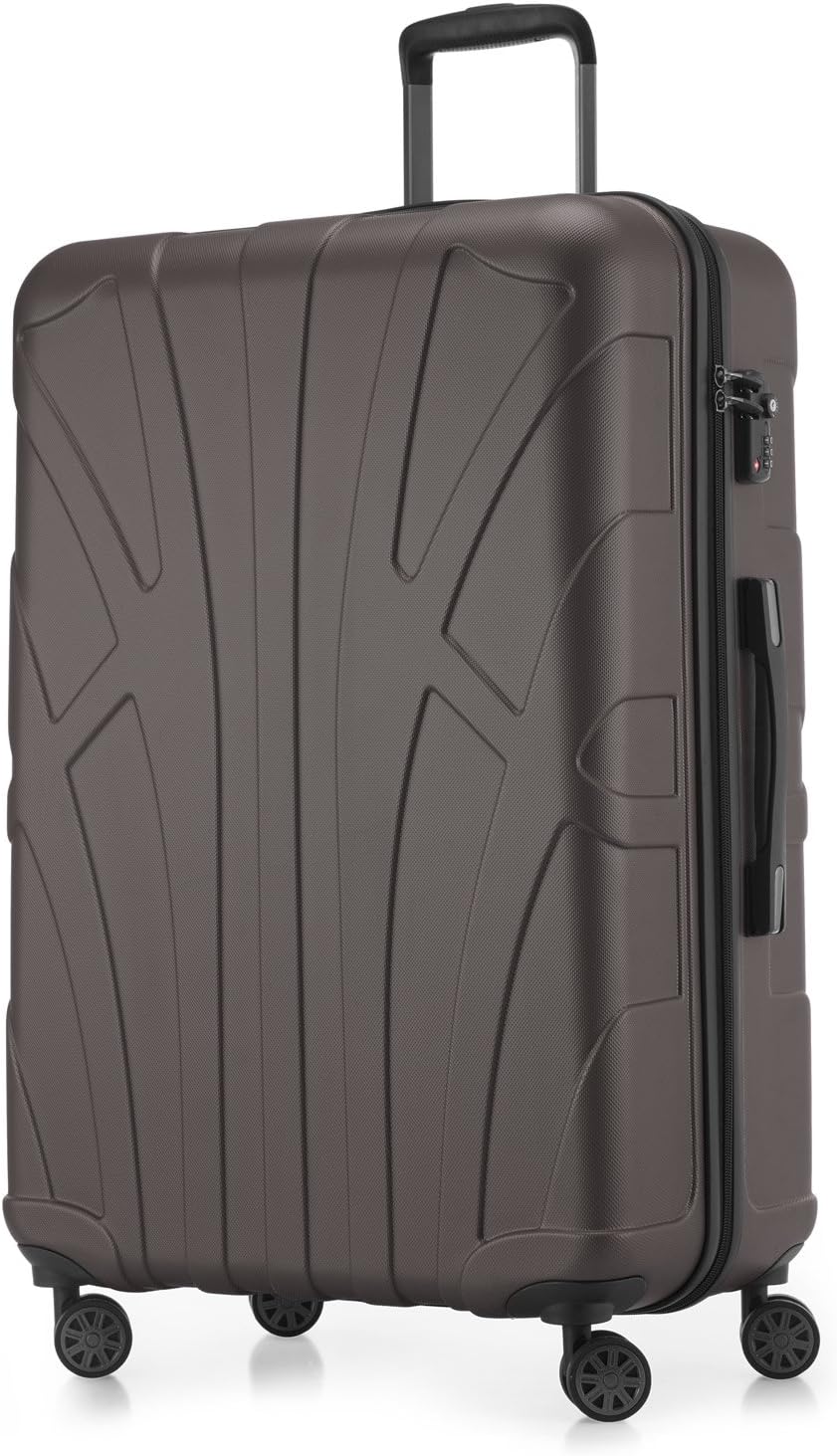 suitline - grosser Hartschalen-Koffer Koffer Trolley Rollkoffer XL Reisekoffer, TSA, 76 cm, ca. 96-1