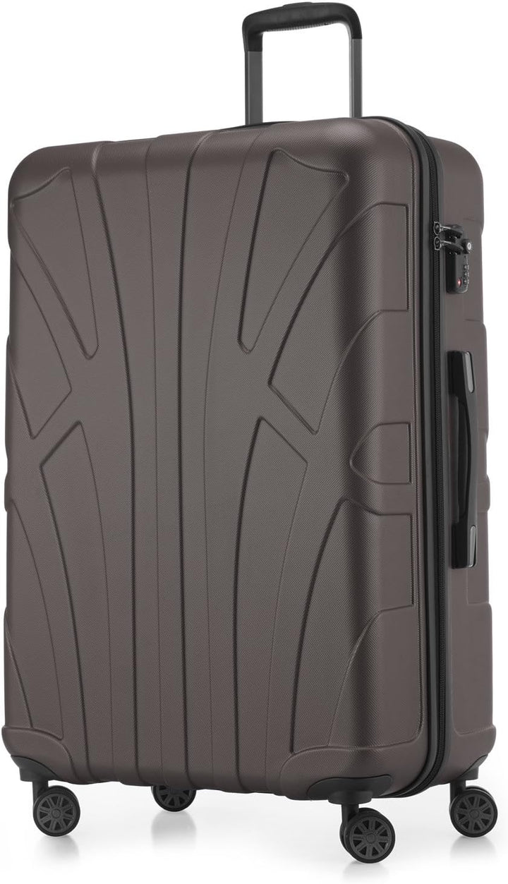suitline - grosser Hartschalen-Koffer Koffer Trolley Rollkoffer XL Reisekoffer, TSA, 76 cm, ca. 96-1