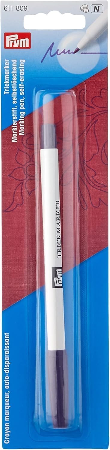 Prym 611937 Bügellineale universal Lineal & Trick-Marker (selbstlöschend), violett Bundle mit Trick-