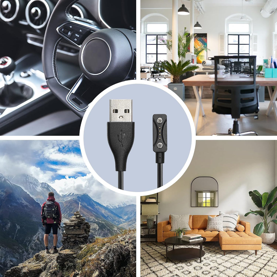 kwmobile USB Kabel Charger kompatibel mit Polar Ignite 3 / Pacer/Pacer Pro/Vantage V3 / Vantage M3 L