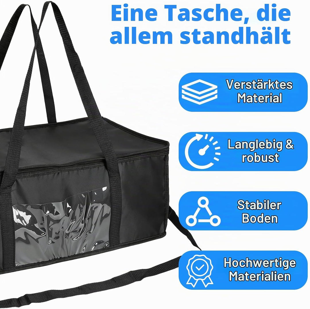 Kühltasche Gross 60L, Kühltasche Faltbar, Isoliertasche, Thermotasche, Einkaufstasche Faltbar - Oxfo