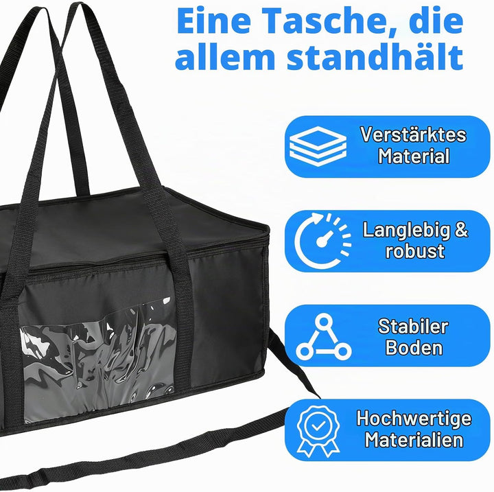 Kühltasche Gross 60L, Kühltasche Faltbar, Isoliertasche, Thermotasche, Einkaufstasche Faltbar - Oxfo