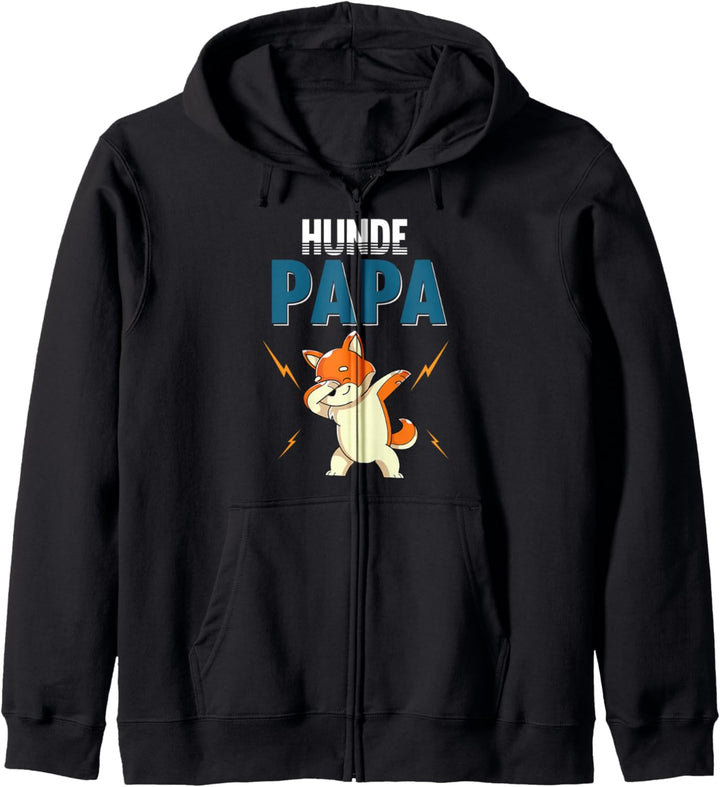 Shiba Inu Papa Hundebesitzer Haustier Vatertag Dabbing Hund Kapuzenjacke