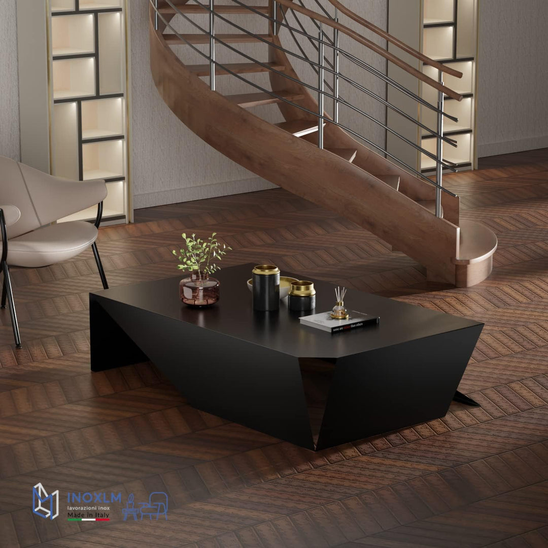 INOXLM Couchtisch Dion | Couchtisch | Couchtisch | Niedriger Design Tisch | Couchtisch Made in Italy