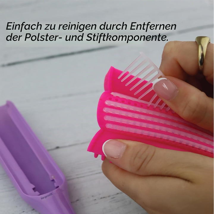 Denman Curly Hair Brush D3 (African Violett), 7-reihige Stylingbürste zum Entwirren, Trennen, Formen