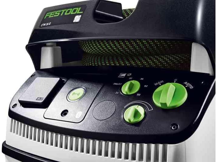 Festool Absaugmobil CTM 26 E CLEANTEC (mit Hauptfilter, SELFCLEAN Filtersack, Saugschlauch glatt Ø 2