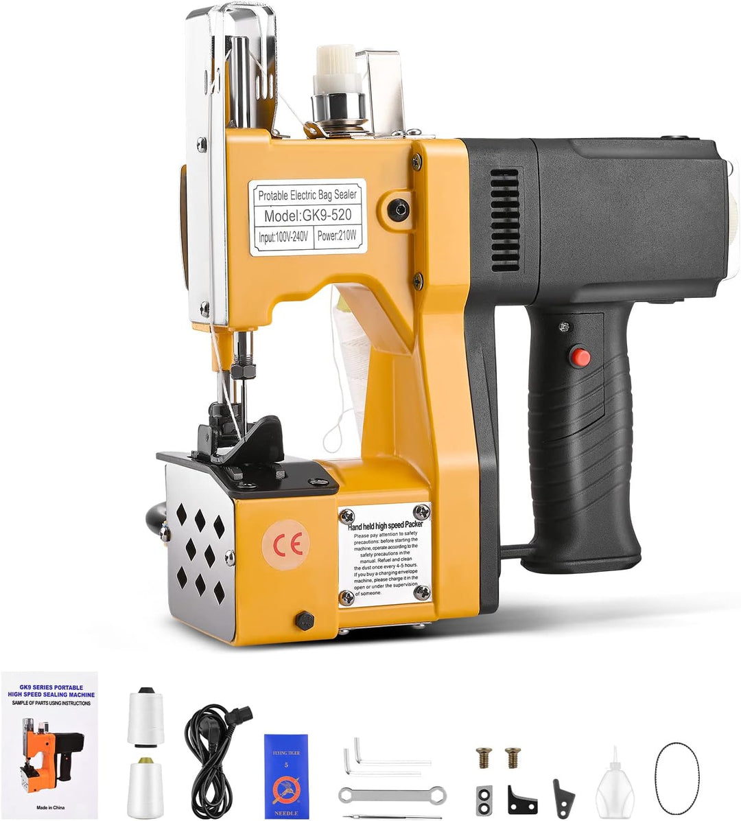 Yontwe Elektrische Tasche, Nähmaschine, schmaler, für Nähmaschine, Leder, industriell, Jute, Tasche,