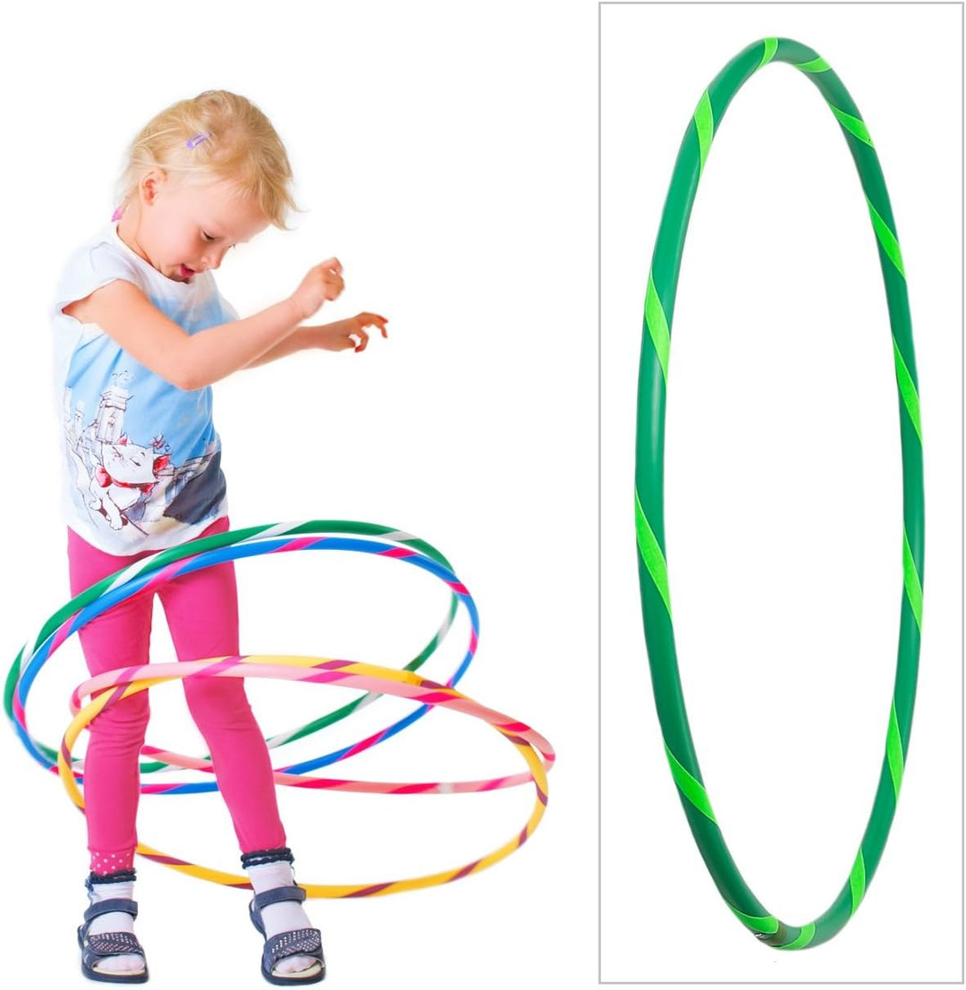HOOPOMANIA Bunter Kinder Hula Hoop [Ø60cm - Ø80cm] Hula Hoop für Kinder in vielen Farben Ø60cm Grün-
