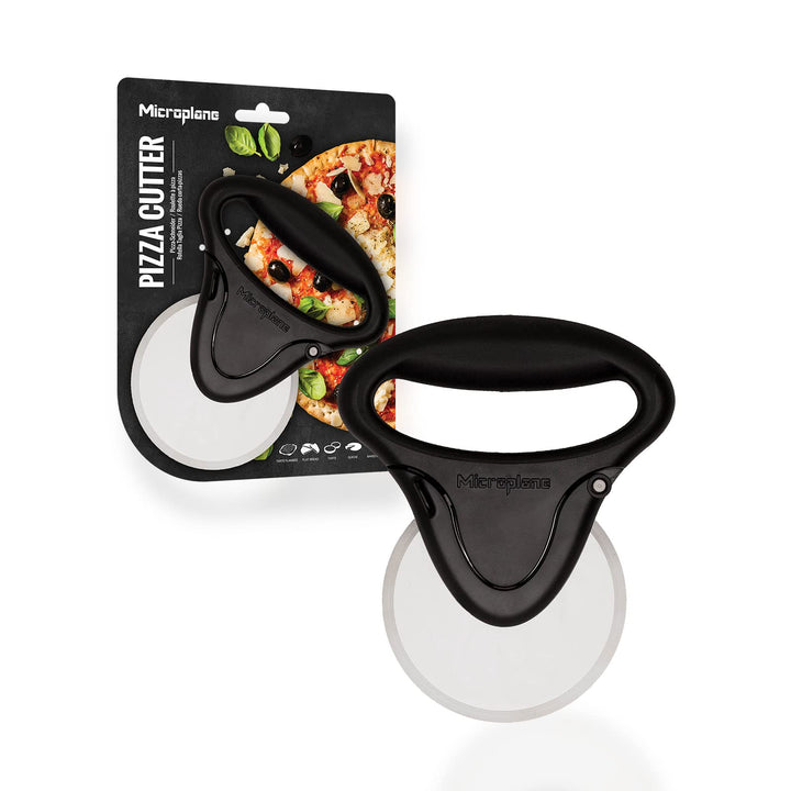 Microplane Pizza Schneider Rad Roller Edelstahl Schwarz Schwarz (Rad Roller), Schwarz (Rad Roller)