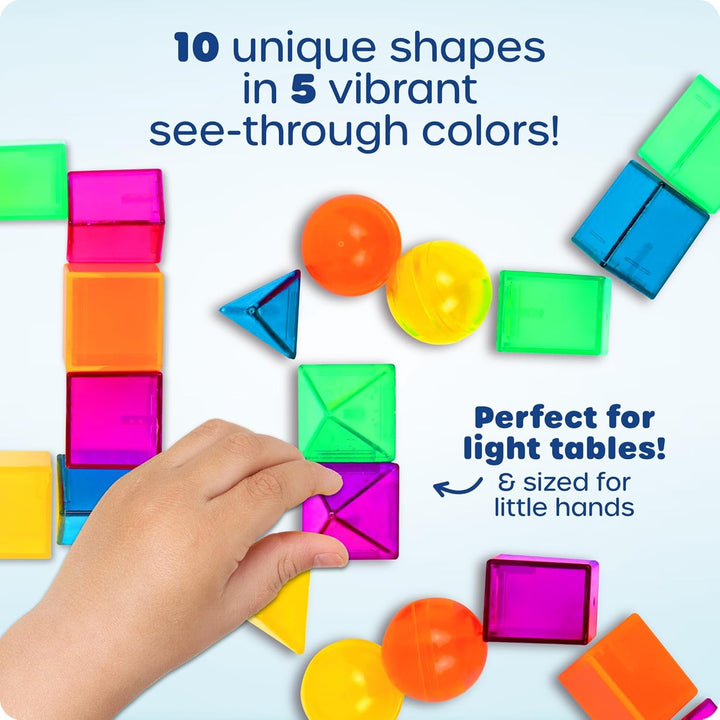 Learning Resources Stem Explorers GeoShape Challenge, Lernspiel mit geometrischen Formen, 3D, 50 Stü