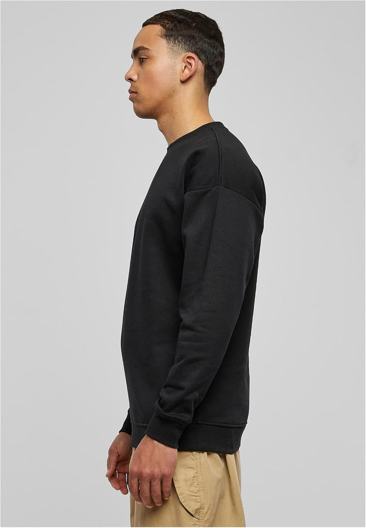 Urban Classics Herren Sweatshirt Sweat Crewneck, Pullover mit breiten Rippbündchen für Männer in vie