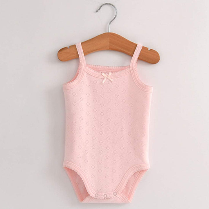 ärmelloses Tanktop, Body, für Babys, Mädchen, aus Baumwolle, 3er-Pack Strampler 0-3 Monate 4er-Pack