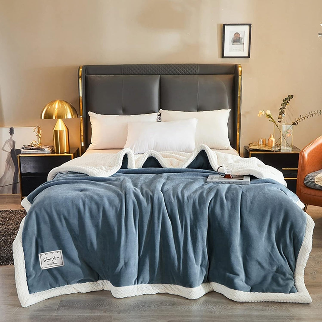Ergocar Fleecedecke, Kuscheldecke Flauschig Weich und Warme, Sherpa Decke Doppelgesicht Dicke Decke,