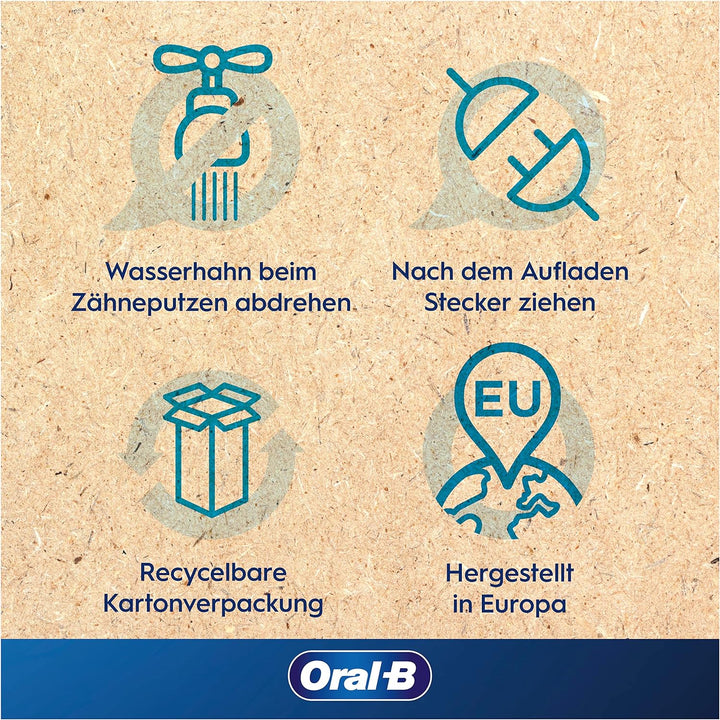 Oral-B PRO 1 200 Elektrische Zahnbürste/Electric Toothbrush für eine gründliche Zahnreinigung, 3 Put