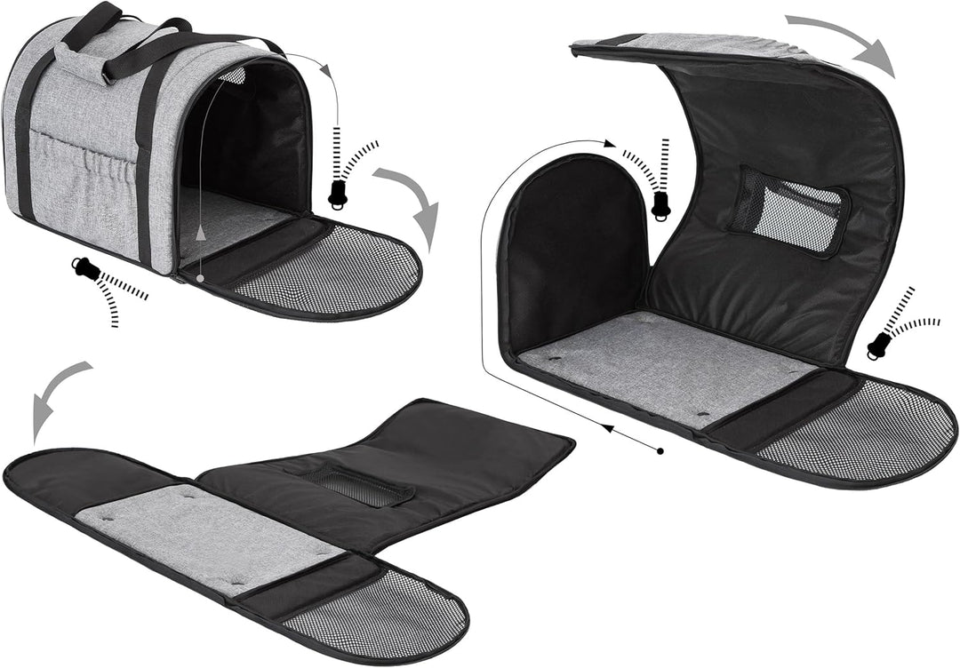 Katzentragetasche, Haustiertragetasche, Faltbare Hundetragetasche Transporttasche Transportbox, für