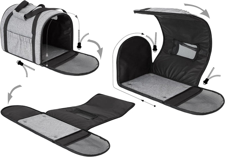 Katzentragetasche, Haustiertragetasche, Faltbare Hundetragetasche Transporttasche Transportbox, für