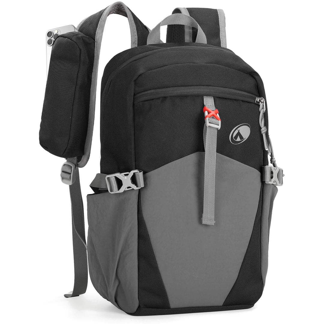 12L Wanderrucksack Klein Leichter, Kleiner Rucksack Lässig Herren Damen, Mini Daypacks für Wandern R