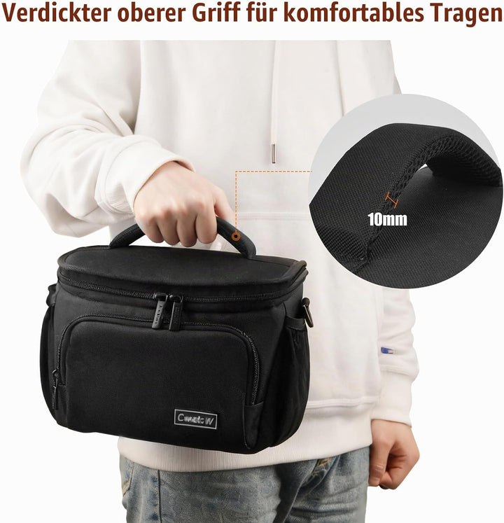 Cwatcun Kameratasche Spiegelreflex Kamera Tasche, wasserdichte Fototasche für Spiegelreflexkameras f