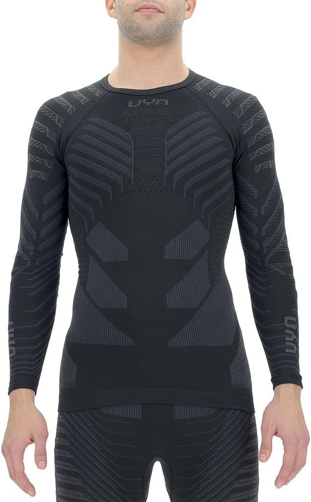UYN Herren Resilyon Langarmshirt, Black/Anthracite, S/M